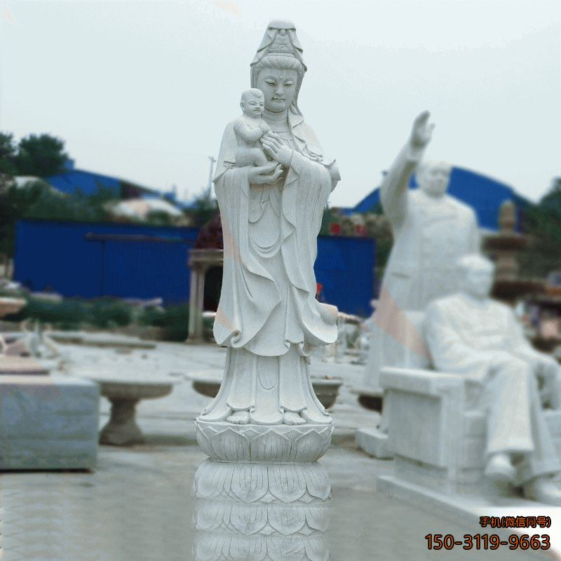 漢白玉送子觀(guān)音
