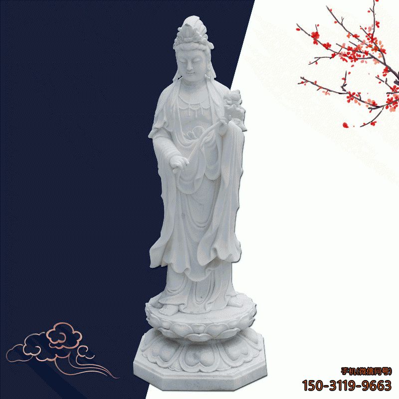 蓮花底座觀(guān)世音佛像