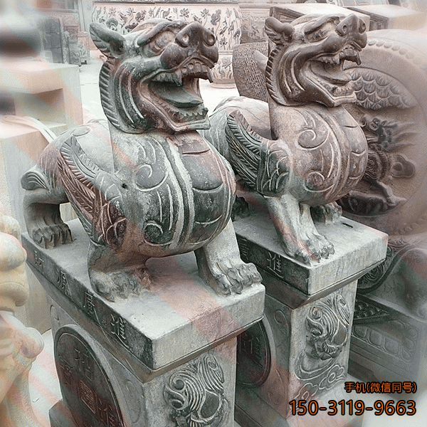 仿古貔貅石雕_小區看門(mén)神獸