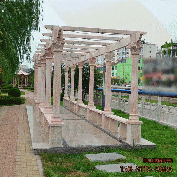公園長(cháng)廊雕塑