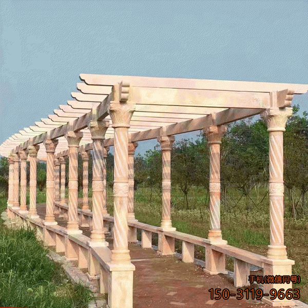 公園長(cháng)廊石雕