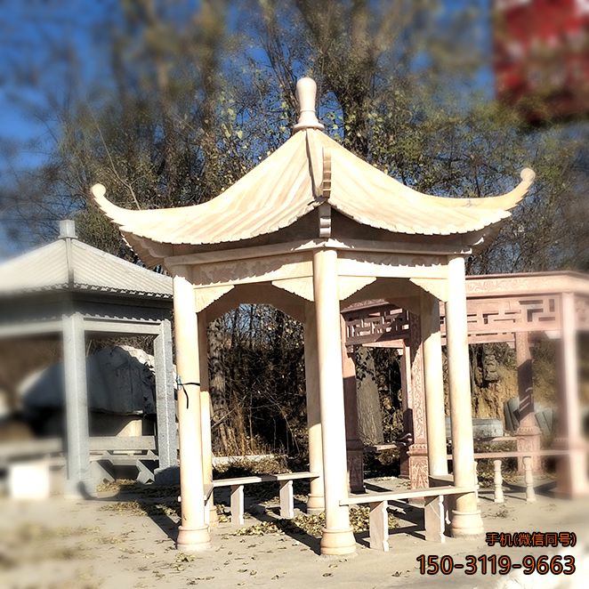 石雕涼亭_廠(chǎng)家按需定制效果