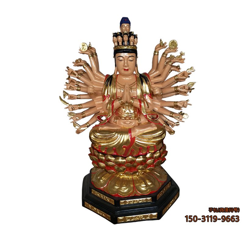 千手觀(guān)音像_寺廟宗祠玻璃鋼佛像雕塑