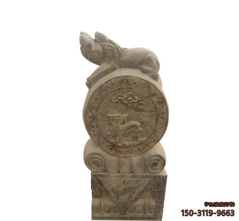 仿古門(mén)墩_企業(yè)大理石仿古景觀(guān)雕塑