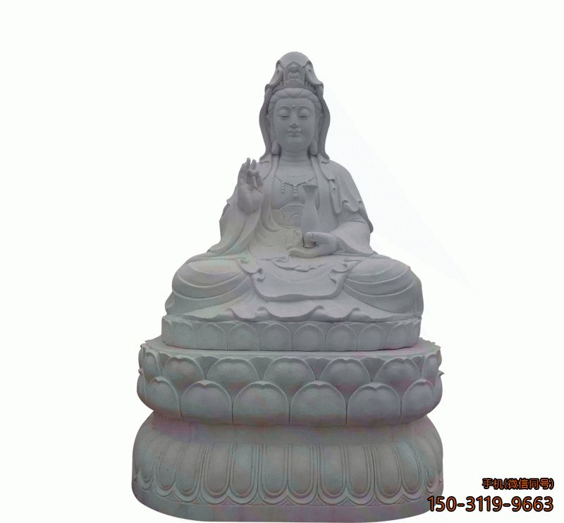 漢白玉觀(guān)音像_寺廟宗祠觀(guān)音菩薩佛像