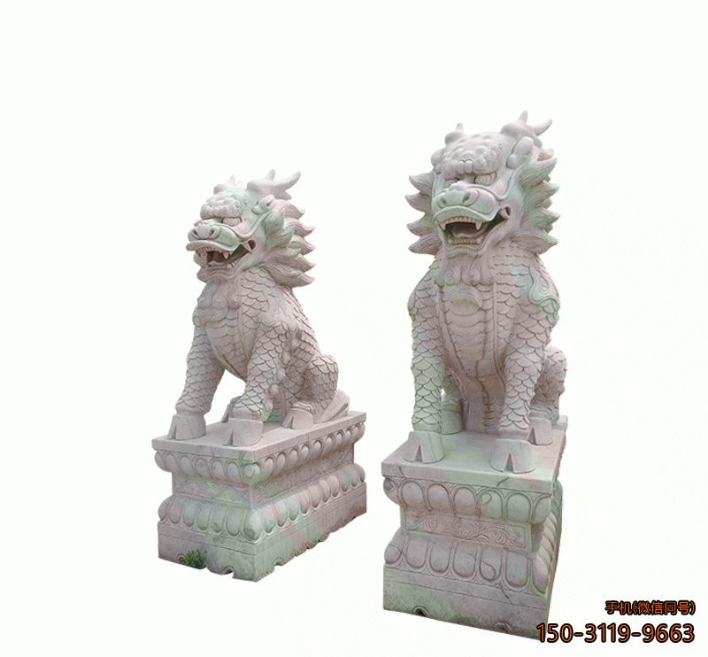 石雕麒麟_園林景區動(dòng)物麒麟雕塑