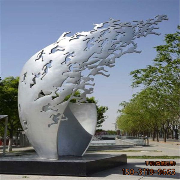 《騰飛》大型不銹鋼廣場(chǎng)景觀(guān)雕塑