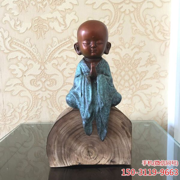 禪意小和尚_創(chuàng )意雕塑工藝品