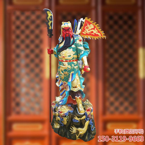 關(guān)公玻璃鋼雕塑_關(guān)羽彩繪樹(shù)脂神像工廠(chǎng)直銷(xiāo)定制