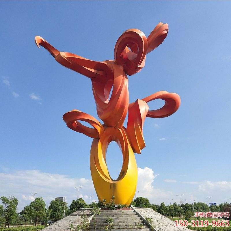不銹鋼彩帶景觀(guān)雕塑