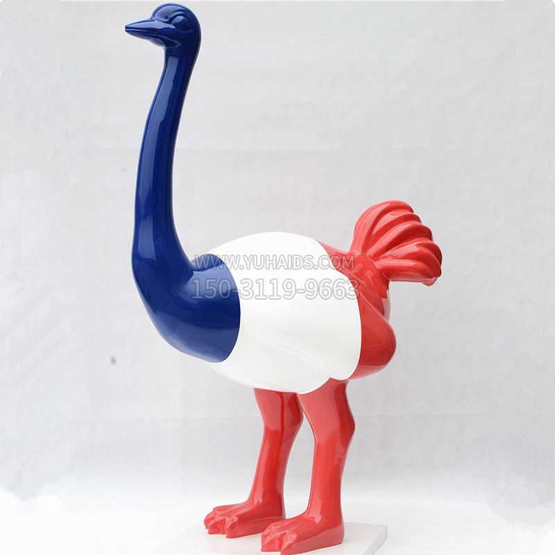玻璃鋼卡通鴕鳥(niǎo)雕塑