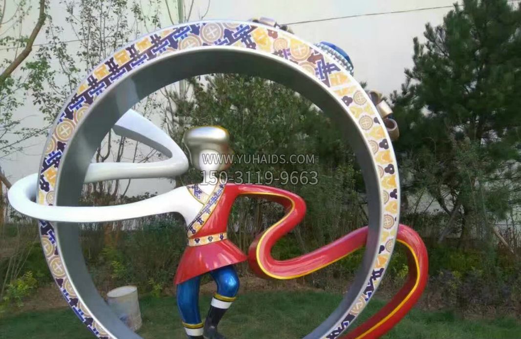 園林不銹鋼少數民族景觀(guān)雕塑