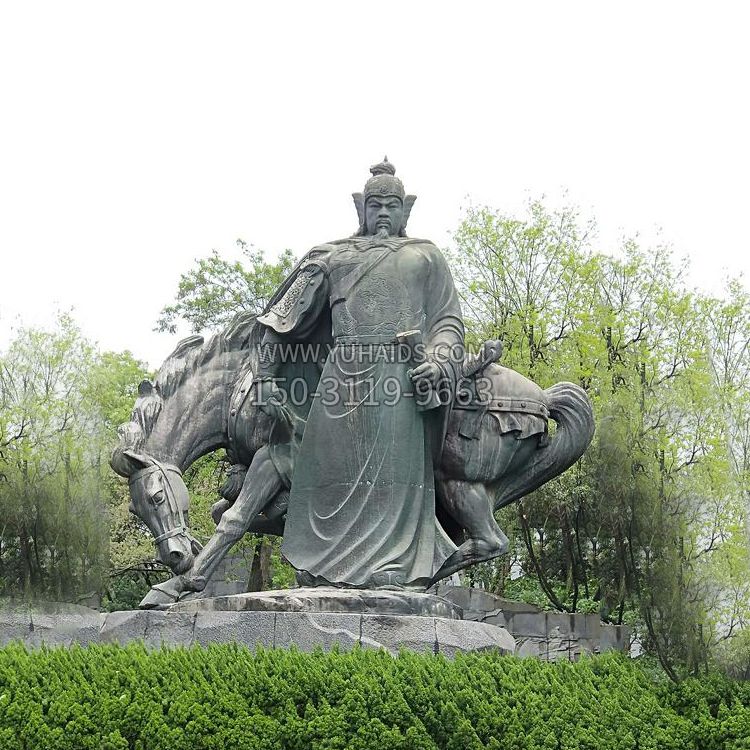 岳飛銅雕景觀(guān)雕像-景區園林歷史名人雕塑