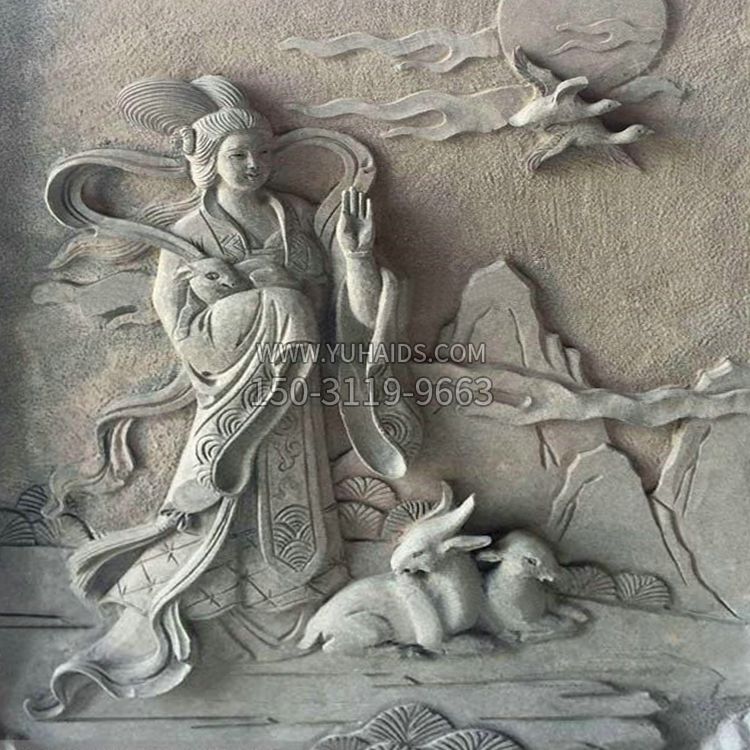嫦娥浮雕-上古神話(huà)人物道教月神太陰星君雕塑 嫦娥浮雕-上古神話(huà)人物道教月神太陰星君雕塑