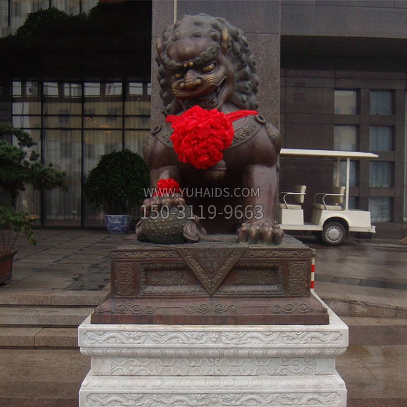 銅雕天安門(mén)獅子雕塑-賓館酒店看門(mén)神獸 銅雕天安門(mén)獅子雕塑-賓館酒店看門(mén)神獸
