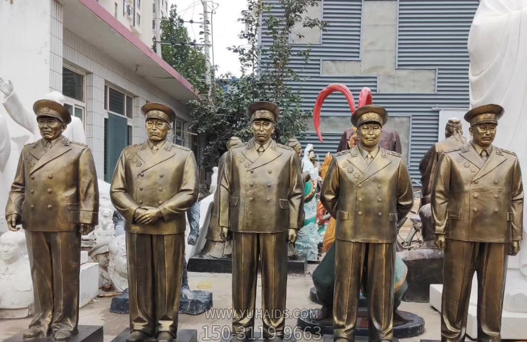 雕塑雕塑 公園銅雕開(kāi)國偉人十大元帥<a href=