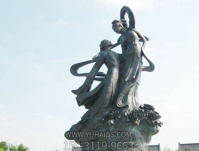 廣場(chǎng)景觀(guān)牛郎織女神話(huà)故事人物青銅雕塑 廣場(chǎng)景觀(guān)牛郎織女神話(huà)故事人物青銅雕塑