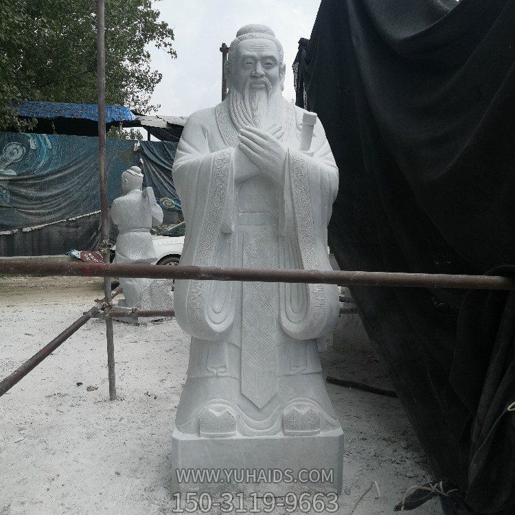 古代名人景觀(guān)大理石石雕校園戶(hù)外擺件雕塑