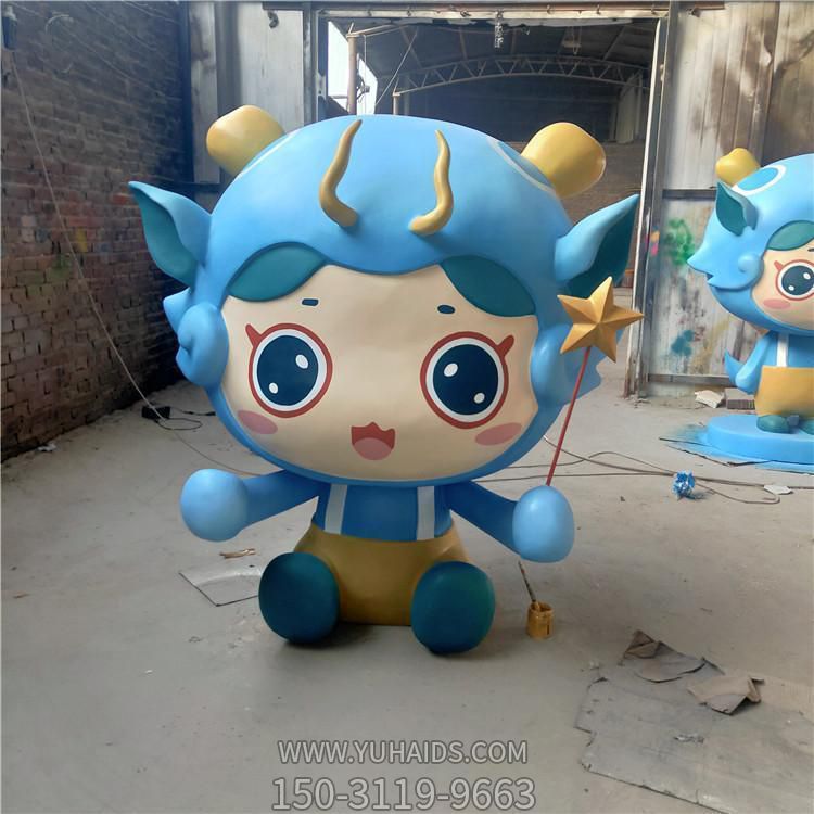 玻璃鋼卡通園林景觀(guān)卡通公仔擺件雕塑
