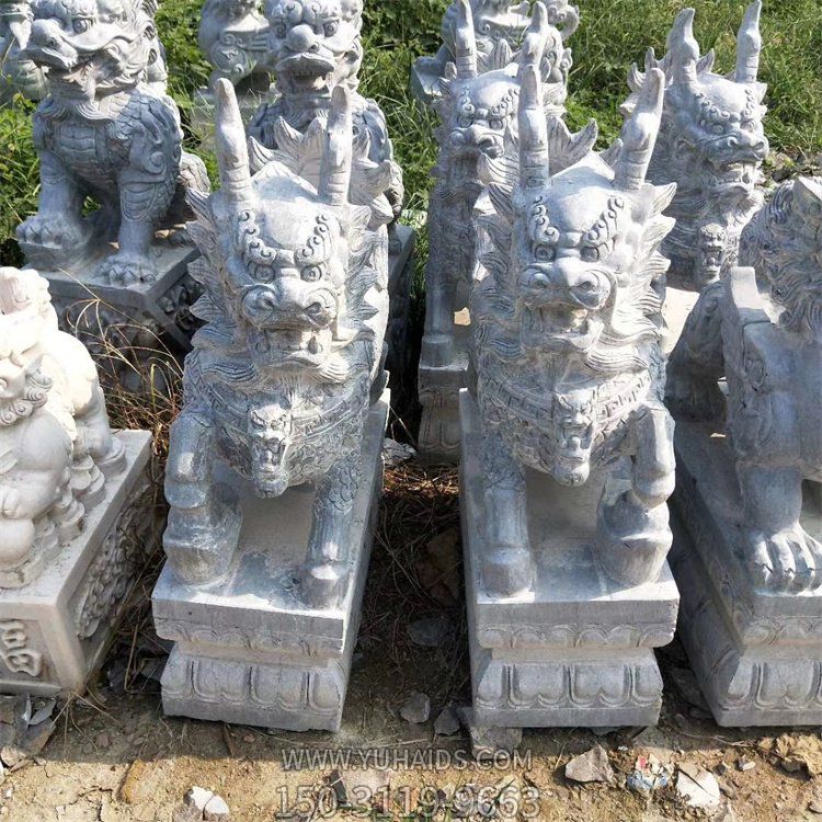  園林墓地擺放花崗巖石雕動(dòng)物擺件 雕塑