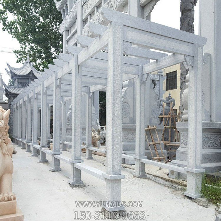 小區戶(hù)外大理石石雕長(cháng)廊雕塑