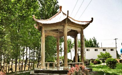 新農村環(huán)境建設花園擺放大理石納涼休息涼亭