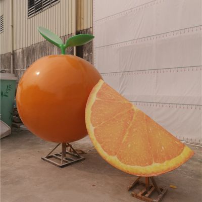 戶(hù)外園林仿真水果景觀(guān)橙子雕塑