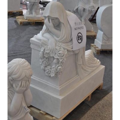 當老師石雕西方人物景觀(guān)擺件