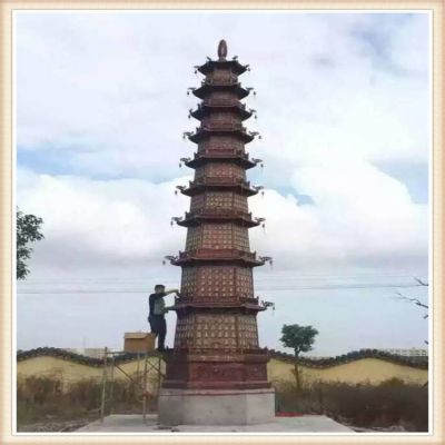 戶(hù)外景區大型銅雕佛塔雕塑