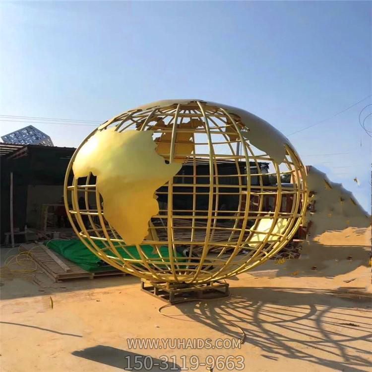 金屬戶(hù)外園林校園不銹鋼鏤空景觀(guān)地球儀雕塑