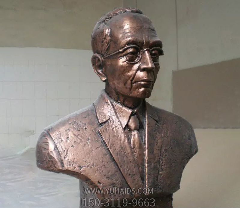 玻璃鋼仿銅室內園林裝飾品景觀(guān)偉人雕塑