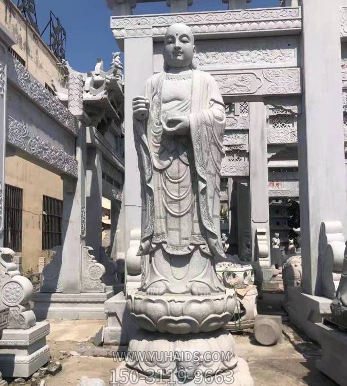 大理石石雕戶(hù)外景區大型立式地藏王雕塑