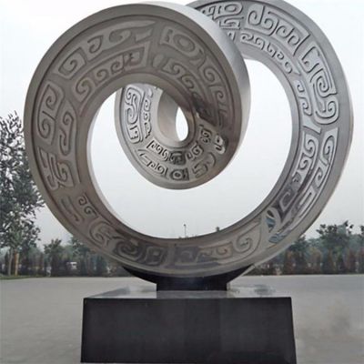 廣場(chǎng)大型抽象創(chuàng  )意圓環(huán)擺件