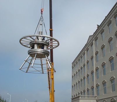 公園創(chuàng  )意鏤空避雷針雕塑