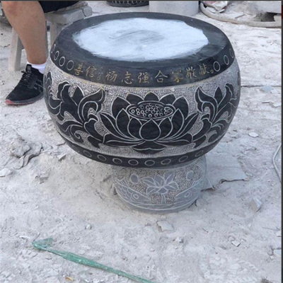 寺廟柱子石墩，柱底柱墩石