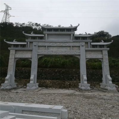 廣場(chǎng)園林鄉村古建大型石雕石牌坊