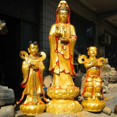 宗教寺廟大型滴水觀(guān)音雕塑