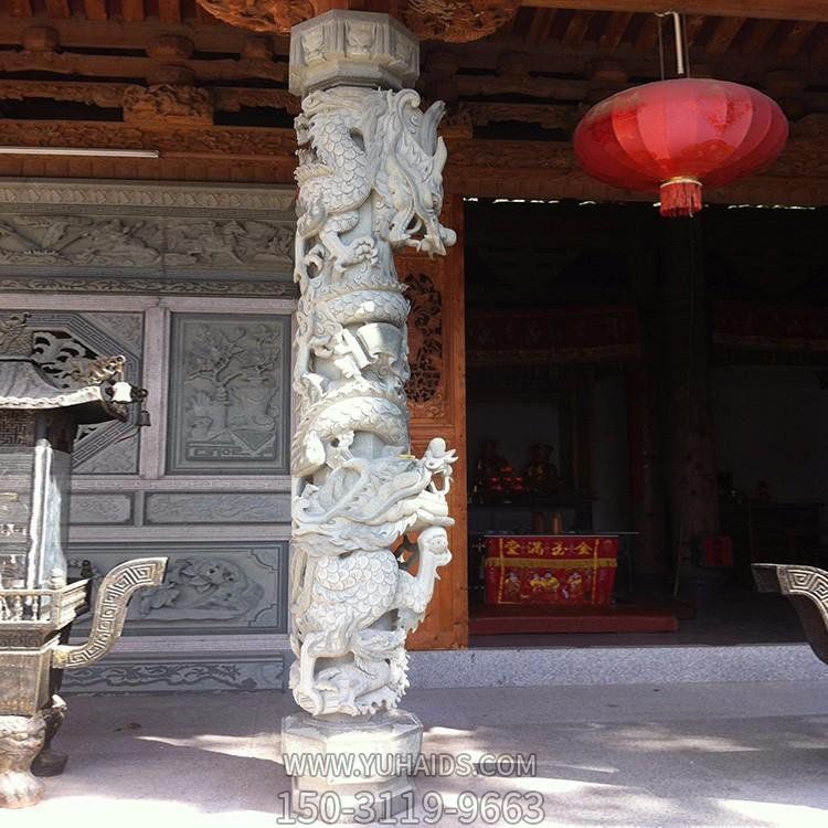 大理石石雕戶(hù)外園林景觀(guān)石柱雕塑