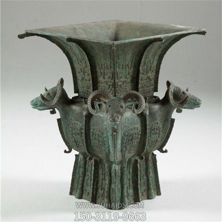 創(chuàng  )意景觀(guān)銅雕花盆雕塑