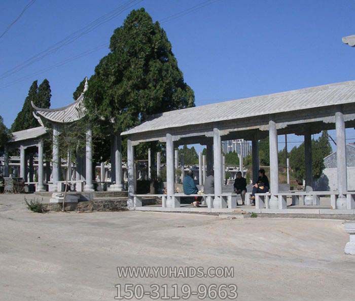 小區廣場(chǎng)擺放休息長(cháng)廊仿古建涼亭裝飾擺件雕塑