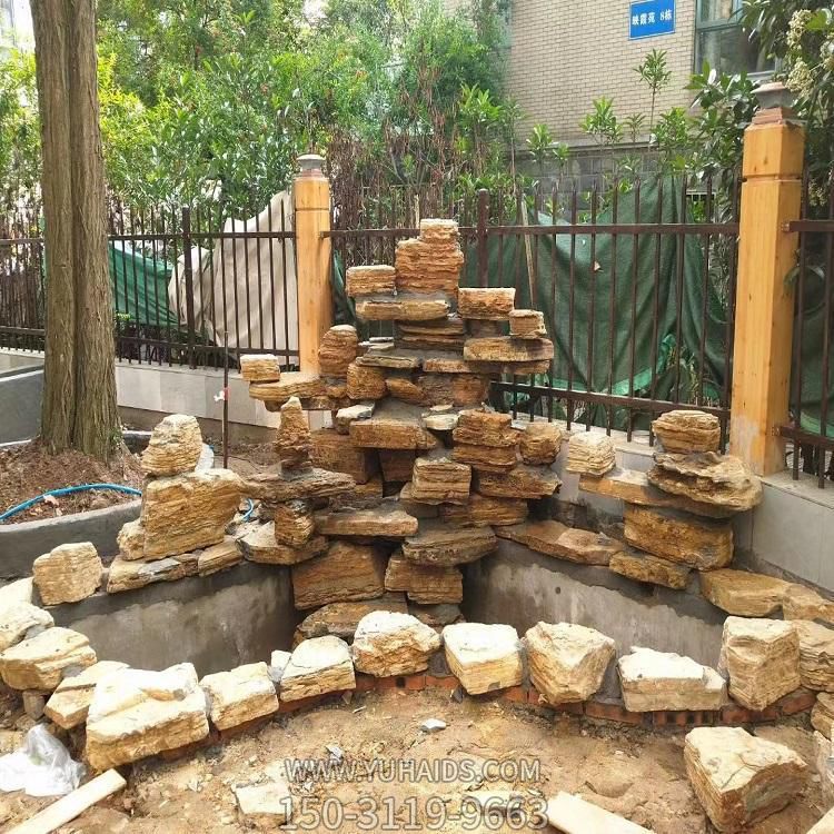 園林廣場(chǎng)大型景觀(guān)石雕假山雕塑