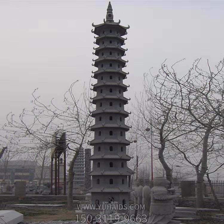 戶(hù)外園林大型石雕佛塔雕塑