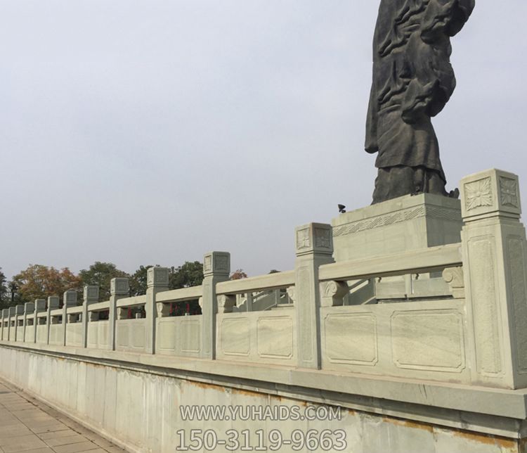 公園廣場(chǎng)人物石雕臺階簡(jiǎn)易大理石裝飾防護欄板雕塑