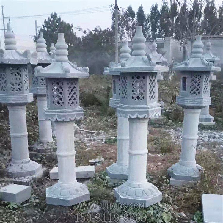 寺廟景觀(guān)石燈 中式仿古大理石雕燈塔 戶(hù)外照明石燈籠 雕塑