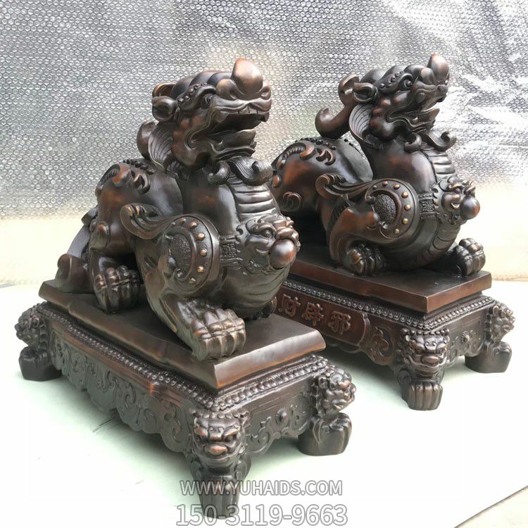 戶(hù)外景玻璃鋼仿真神獸貔貅雕塑