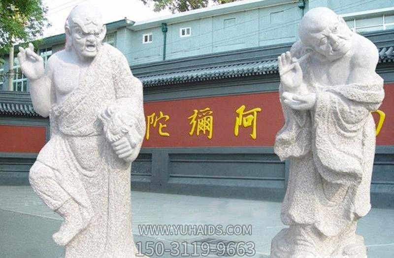 景區創(chuàng )意大理石石雕十八羅漢雕塑