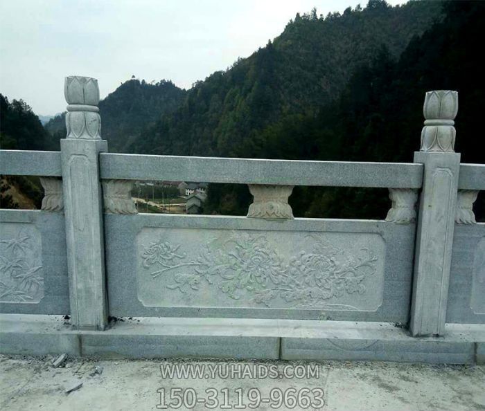 寺院景區觀(guān)景臺防護大理石欄桿雕塑