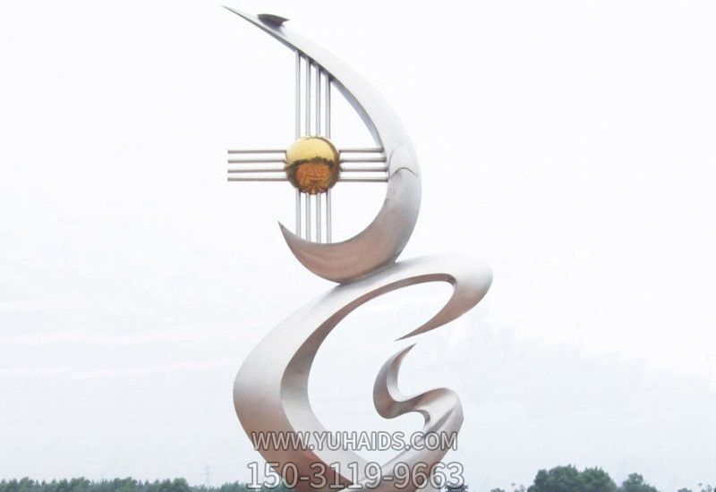 廣場(chǎng)創(chuàng )意不銹鋼抽象希望雕塑