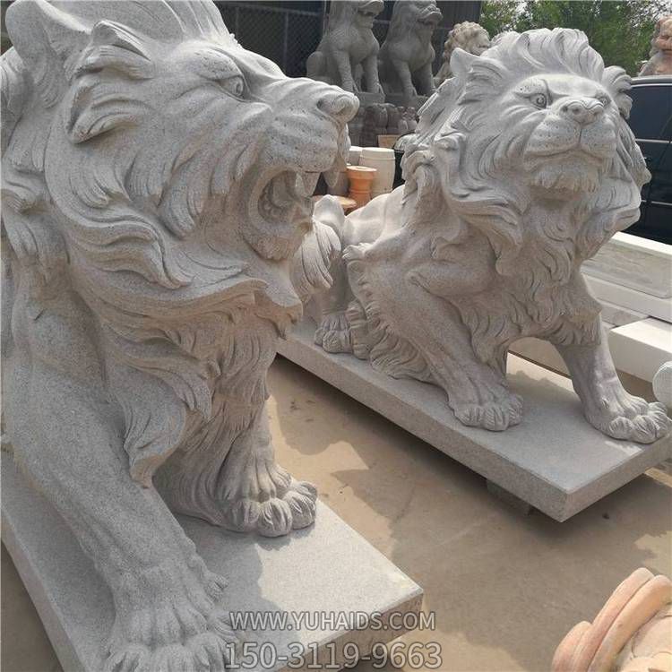 花崗巖大理石石雕戶(hù)外園林景觀(guān)獅子雕塑