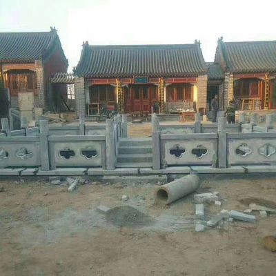 石雕芝麻灰欄桿景區寺廟戶(hù)外園林建設筑護欄圍欄